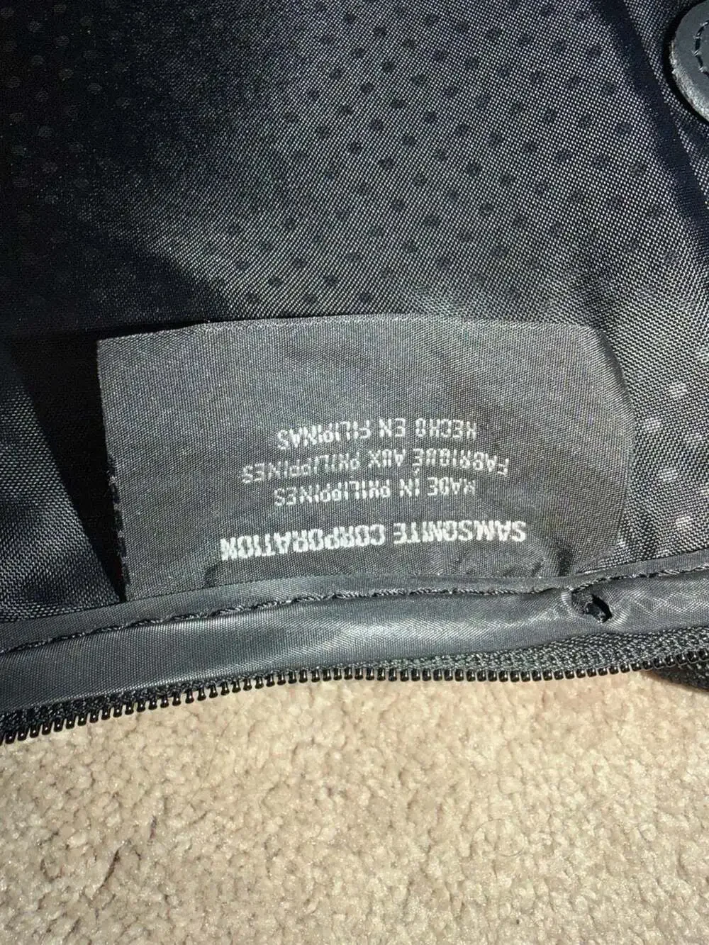 Samsonite Supra 2 Black Garment Bag Hanging Travel Case